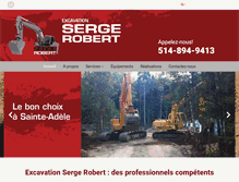 Tablet Screenshot of excavationsergerobert.com